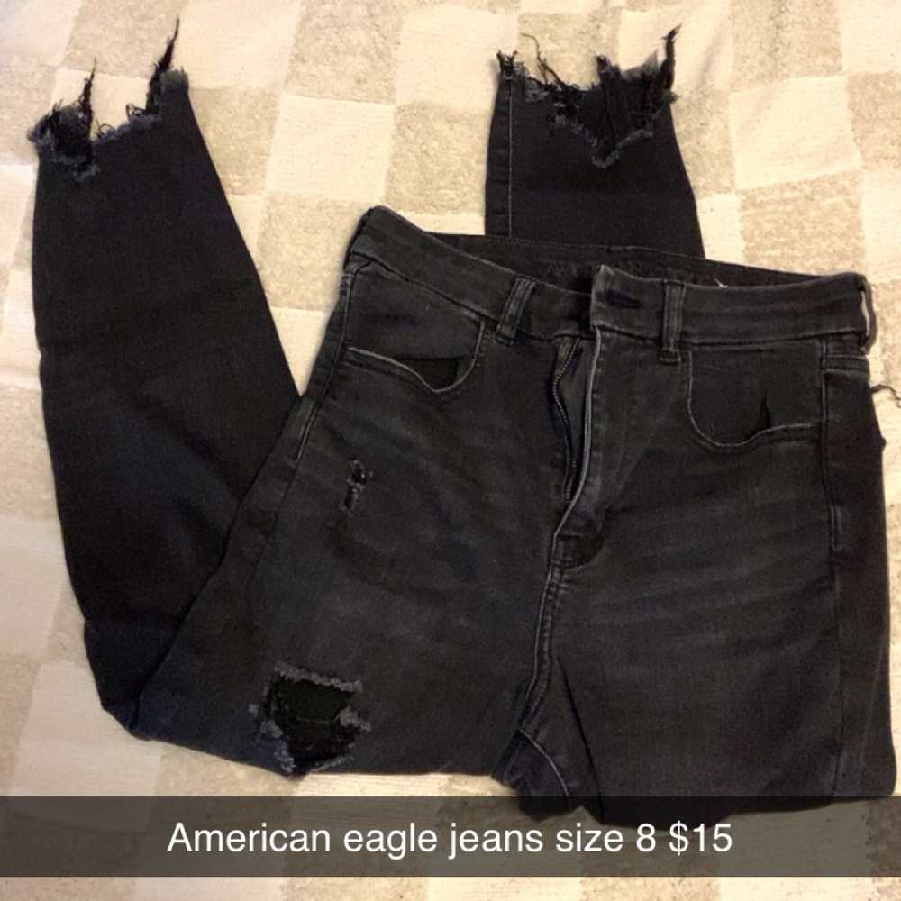 AE black skinny jeans